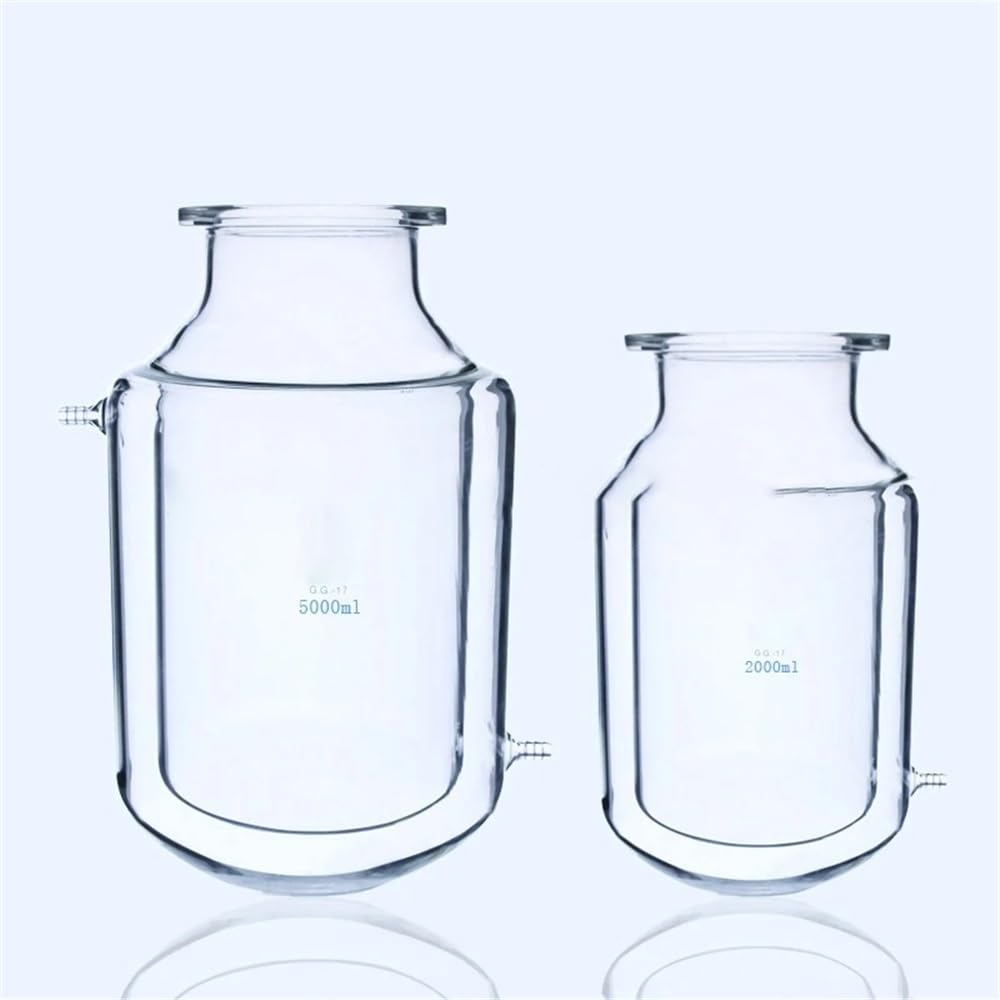 Matraz de reacción de capa de laboratorio con camisa de tres o cuatro bocas abiertas(2000mL24x24x24x24)