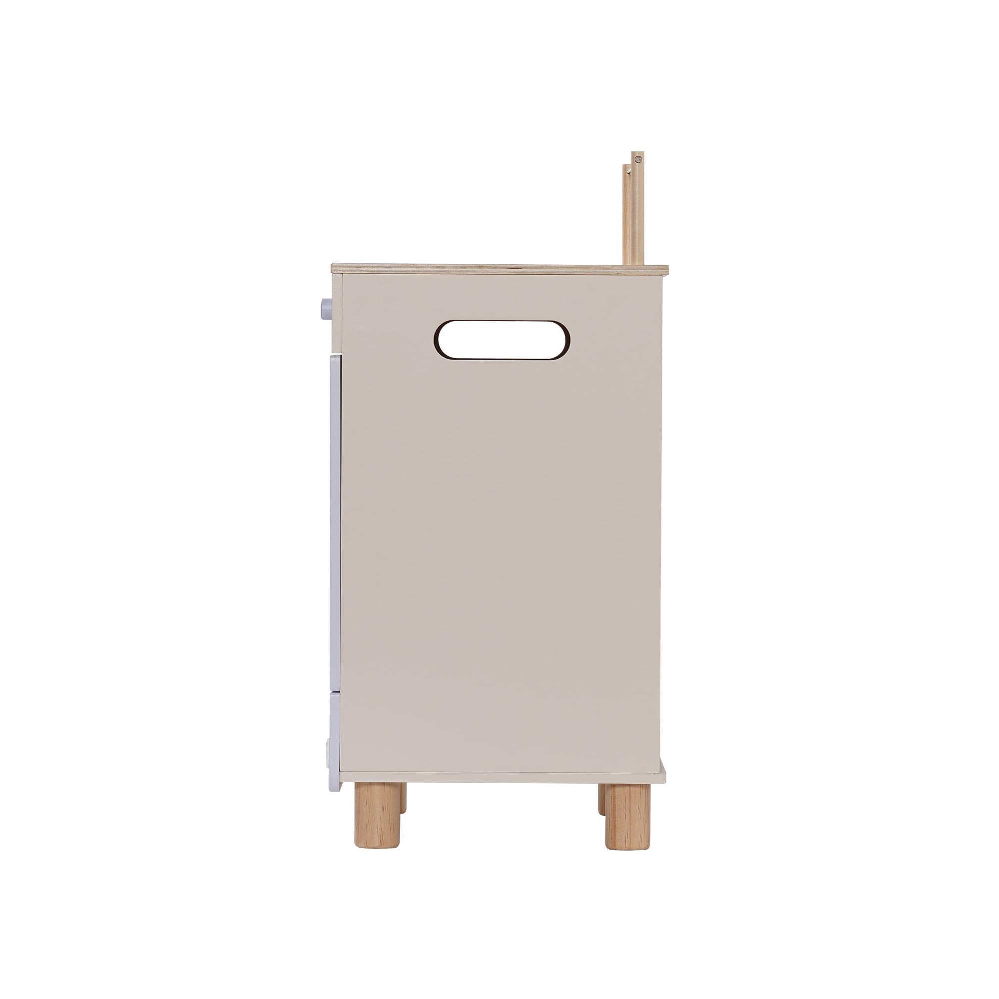 ROBUD Ensemble de jeu en bois pour lave-vaisselle, jeu de rôle avec couverts, assiettes, tasses à café pour enfants, tout-petits, cadeau de cuisine pour garçons et filles à partir de 3 ans