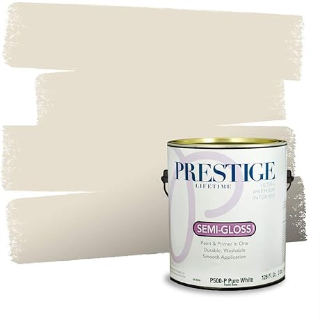 PRESTIGE Paints Interior Paint and Primer In One, 1-Gallon, Semi-Gloss, Comparable Match...