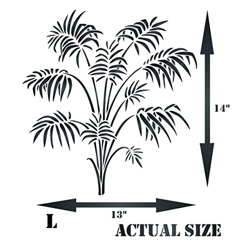 Bamboo Palm stencil - riutilizzabili Victorian