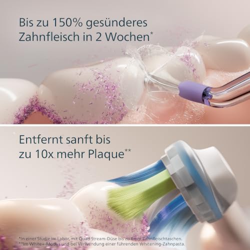 Philips Sonicare kabellose Power Flosser Munddusche und DiamondClean 9000 elektrische Zahnbürste – Saubere Zähne… – Ansicht 3