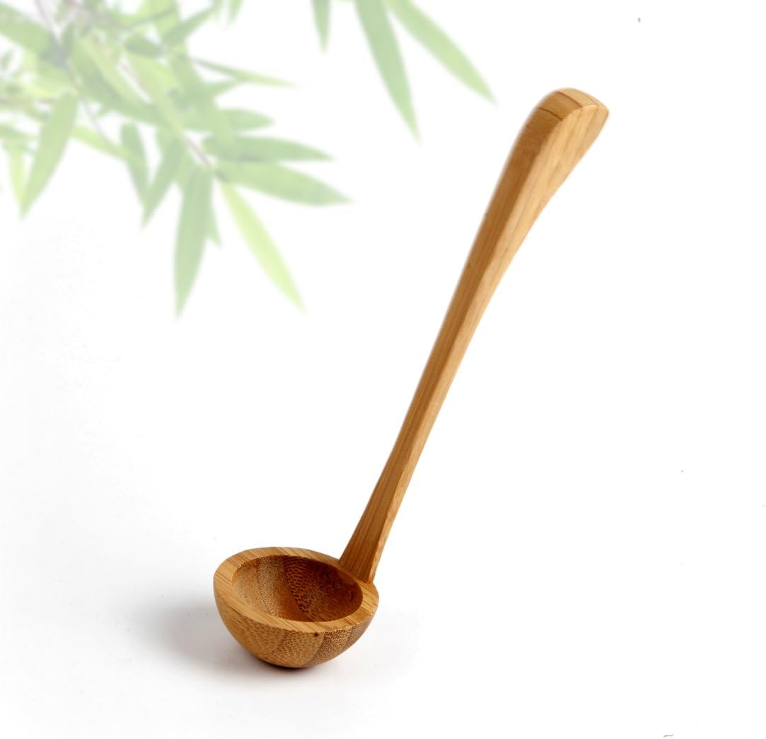 Kitchen Utensil Bamboo Serving Soup Spoon Scoop Ladle Cooking Tool