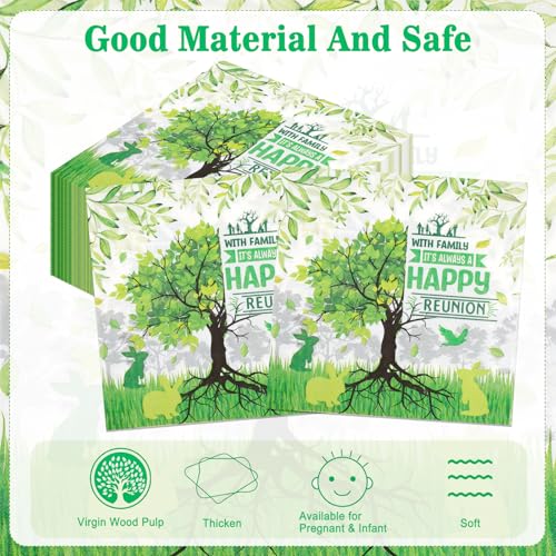 Servilletas de papel a granel HOWAF color verde resistente para decoración del hogar 2