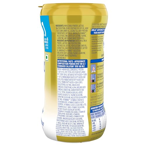 Similac Advance Stage 1 Infant Formula, Up to 6 Months, 400g Jar, with Immunity Building Nucleotides at TPAN level, Powder