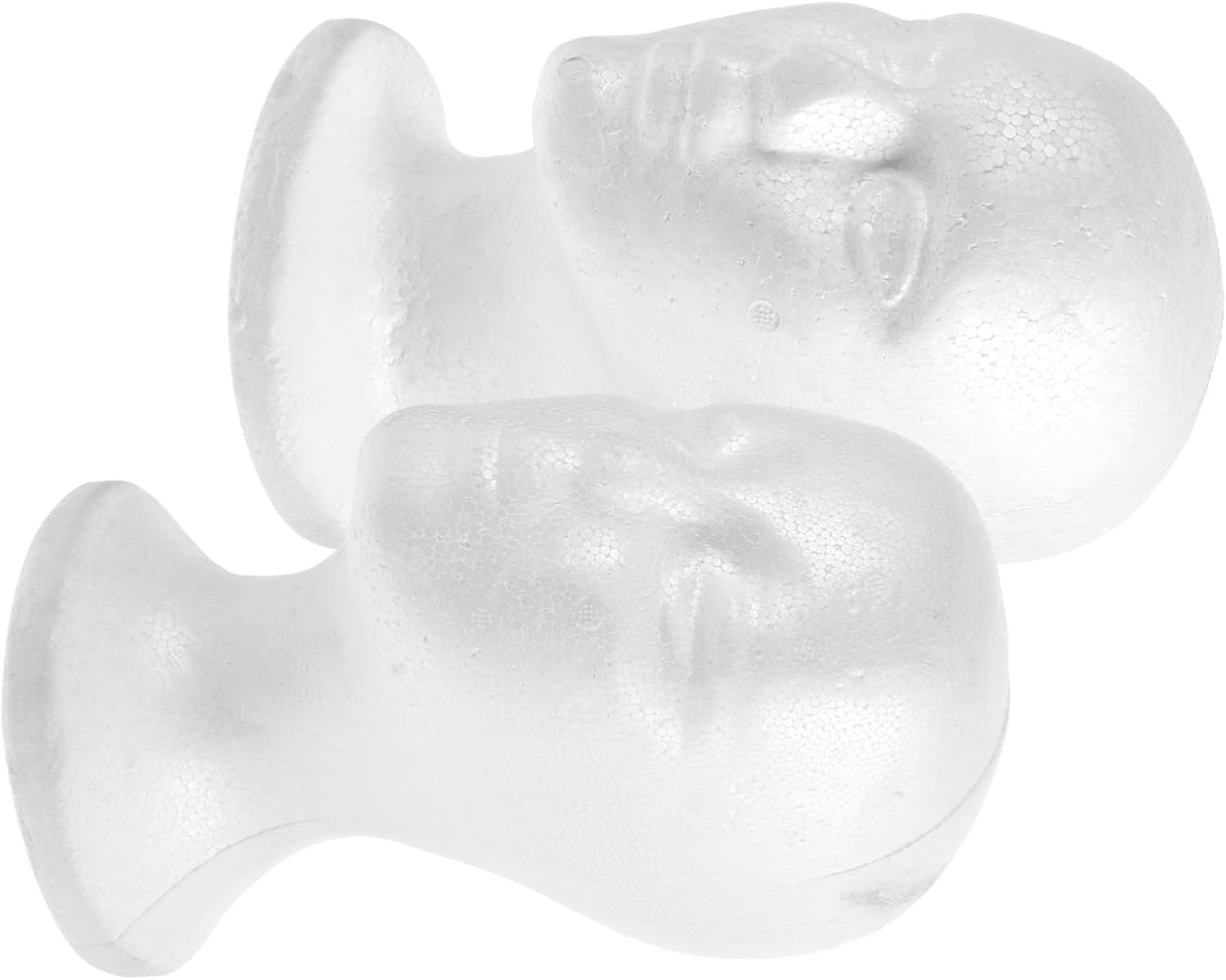 CONGRUI 2pcs Foam Mannequin Head Hat Display Stand For Store Marketing And Home Use