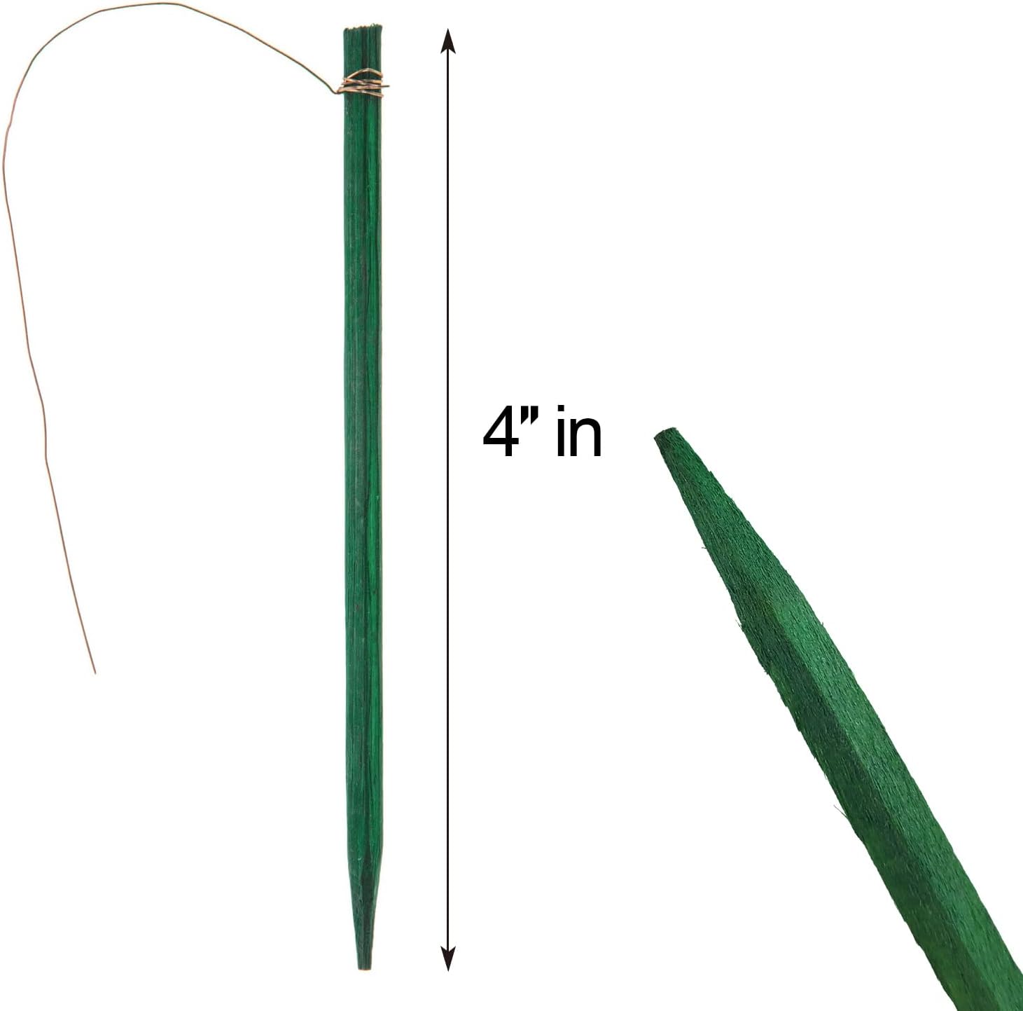 4" Wired Wood Floral Picks 50 Pcs by LifeStyle Channel