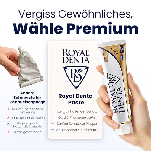 Royal Denta Zahnpasta ohne Fluorid 2x130 g, Hydroxylapatit-Zahnpasta mit Xylit für empfindliches… – Ansicht 6