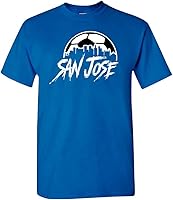 Vista 18 de Xtreme Apparrel Camiseta Team City Skyline para los aficionados al fútbol Atlanta - Camisa negra