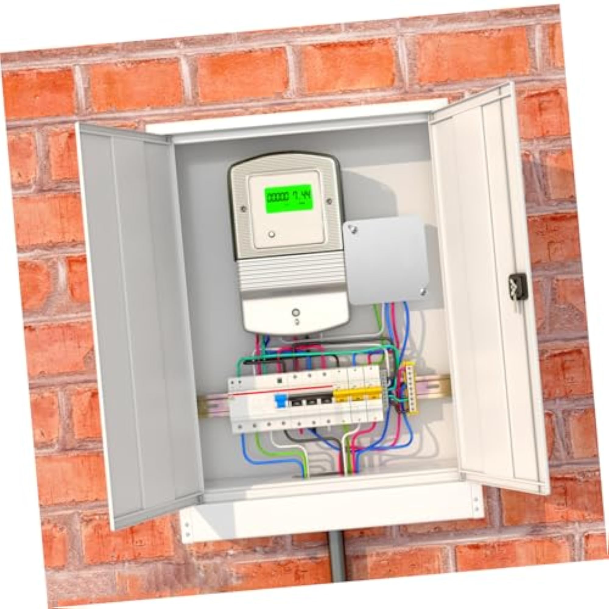 8pcs Square Metal Electrical Box Cover Plates for Junction Boxes