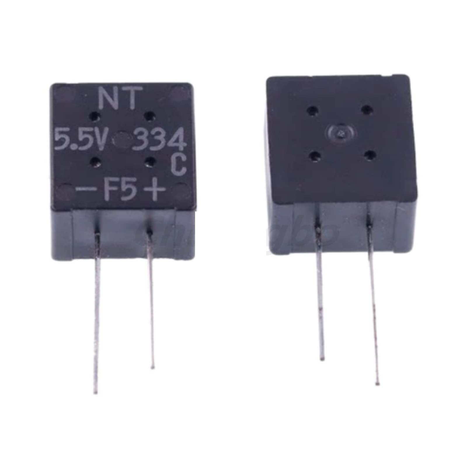 Supercondensateur 5.5V 0.33F 334ZF à décharge lente pour sauvegarde mémoire horloge