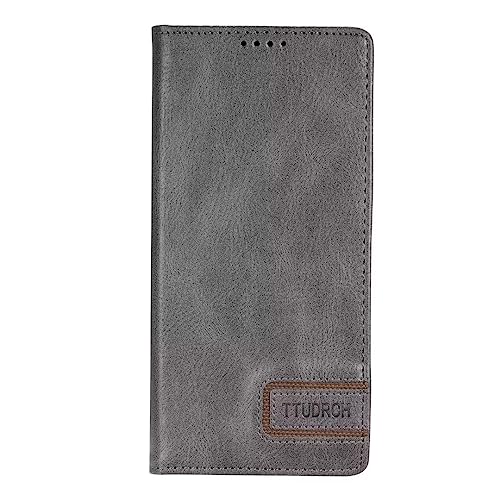 KRjcsfhy Funda para Motorola Moto G 5G, funda de piel suave a prueba de golpes, funda protectora magnética de TPU con soporte ranuras para tarjetas para Motorola Moto G 5G, gris