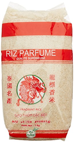 Riz du Monde Riz Long Blanc Parfumé Dragon 2 kg - Lot de 4 Cover