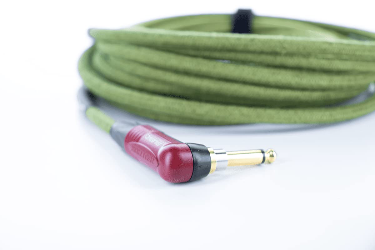CORDIAL CABLES Gitarrenkabel 3m abgewinkelt silent Hanffasern