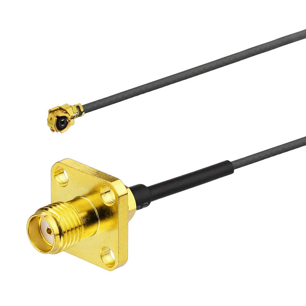 RF SIGNAL 6" U.FL to SMA Cable IPEX to SMA Cable Pigtail SMA Female Flange to U.FL Extension Pigtail Cable for Mini PCIe Cards Intel Network Adapter PCI WiFi Router Gateway 2-Pack-image-19