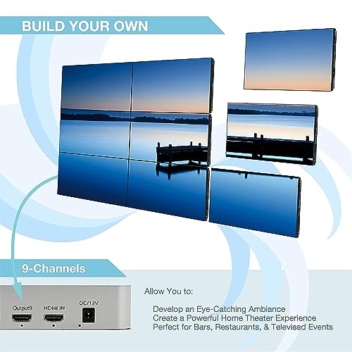 4K 3x3 Video Wall Controller USB SD HDMI 1.4 Player HDCP1.4 Compliant 1x2 1x3 1x4 2x1 2x2 2x3 2x4 3x1 3x2 3x2 4x1 4x2 Splicing Screen – Bild 3