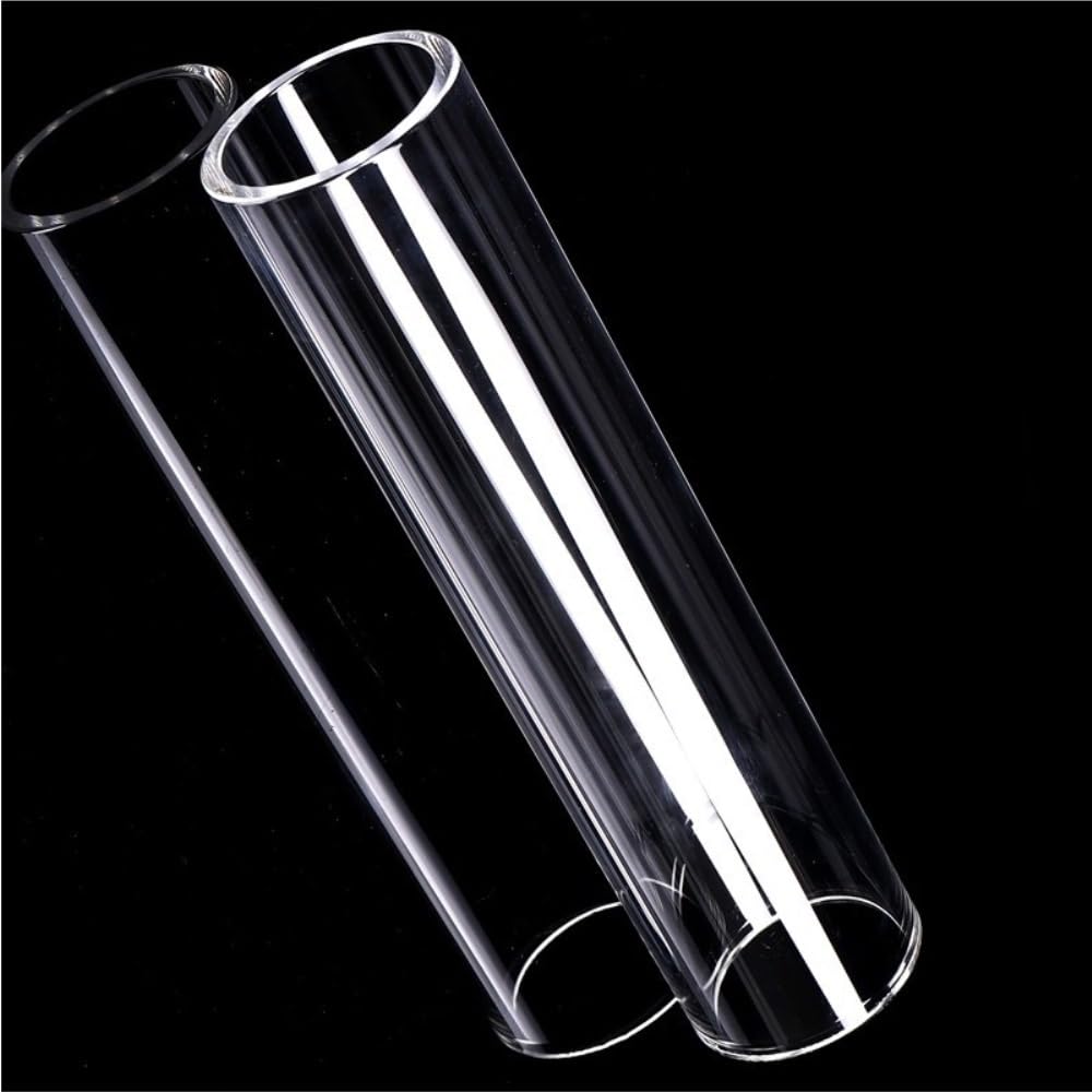 Tube en verre de quartz 12x80mm résistant aux hautes températures pour remplacement