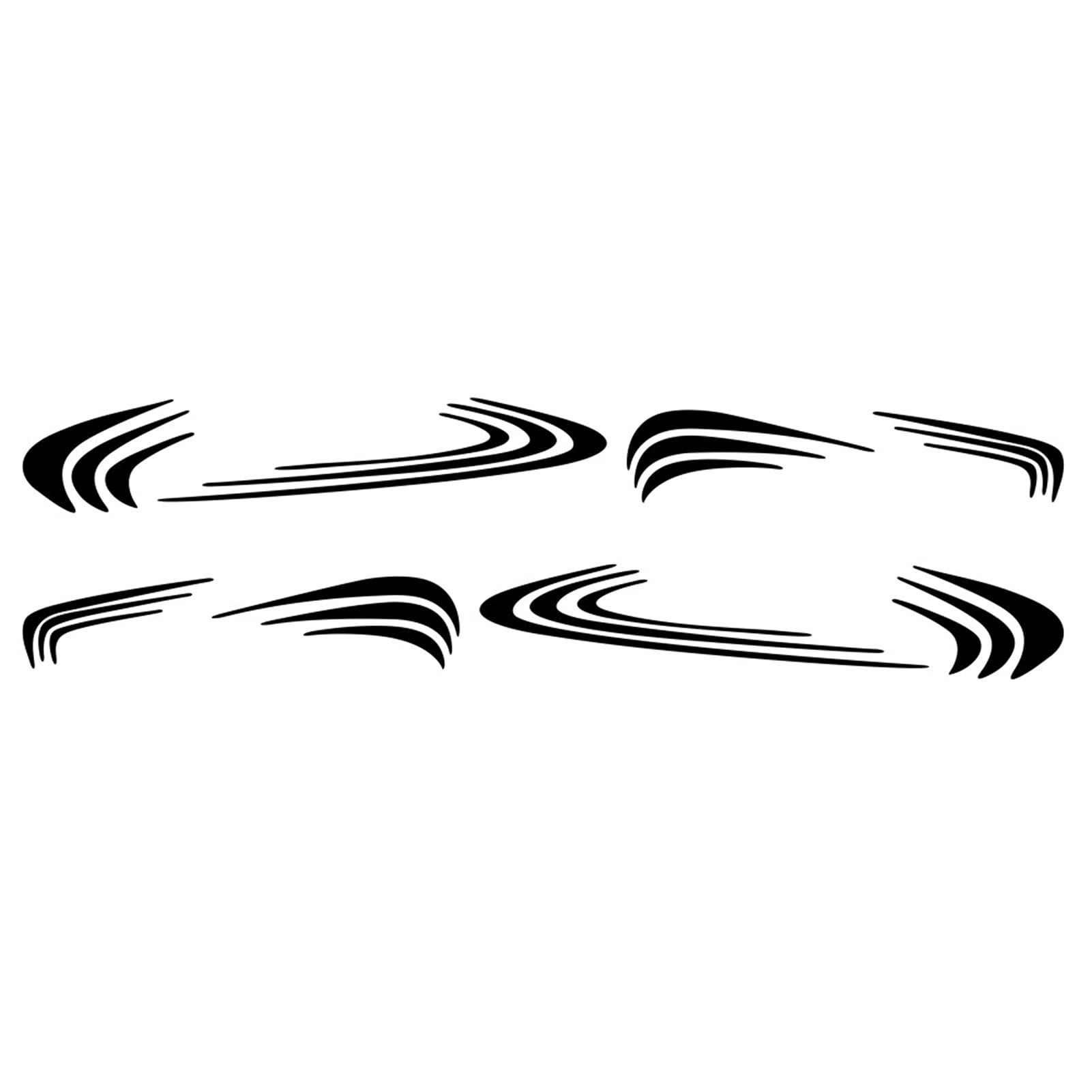 Buy Funien RV Stripes Graphics Decals,Car Two side RV Stripes Graphics