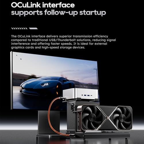 Dock station GPU externe PCIe 4.0 X4 OCuLink avec support double alimentation PC