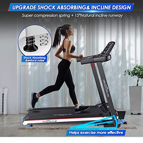 image for DR.GYMLEE Folding Shock Absorption Smart Treadmill Electric Motorized 