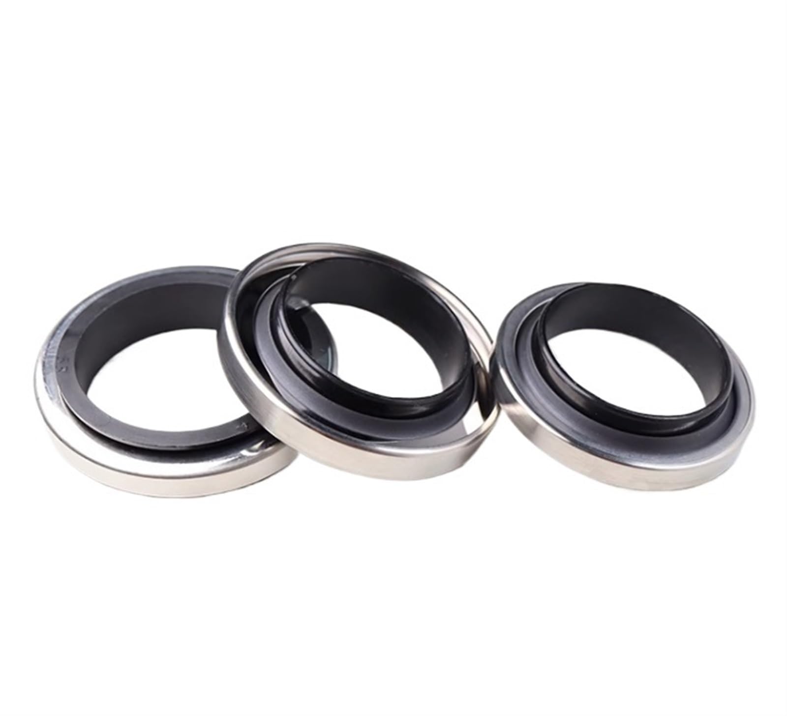 1 sello de eje de acero inoxidable PTFE sello de aceite de doble labios 60X75-85X8-15mm for compresor de aire de tornillo rotativo(Size:60 * 85 * 12)