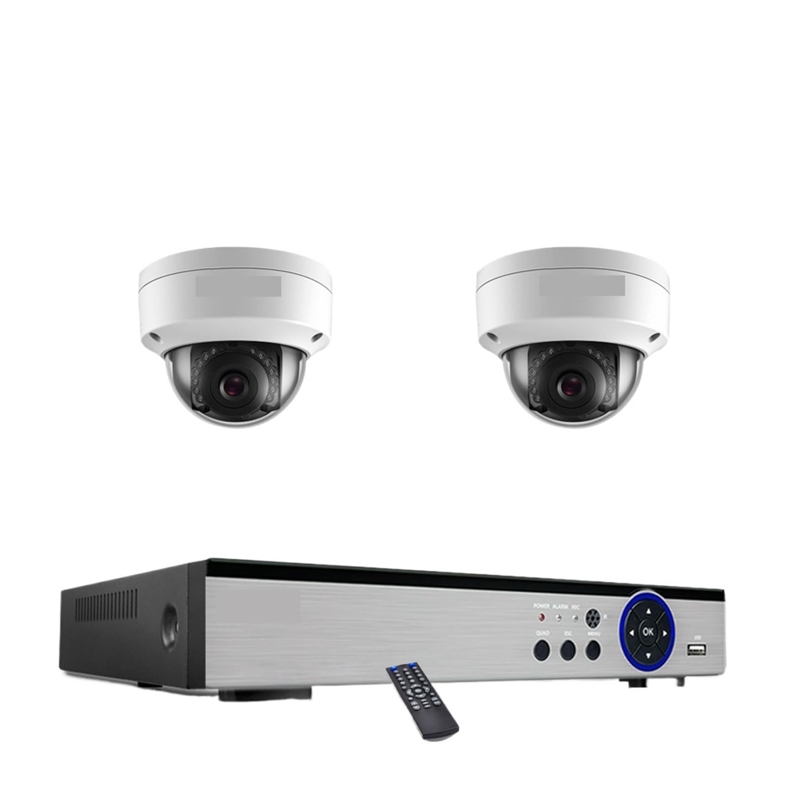Zestaw NVR H.265 8CH 4K CCTV POE System Kamer Bezpieczeństwa Nagrywanie Dźwięku 8MP Wandaloodporny Do Monitoringu Wideo W Nocy Wykrywanie Ruchu(None,4CH NVR x 2PCS 2K)