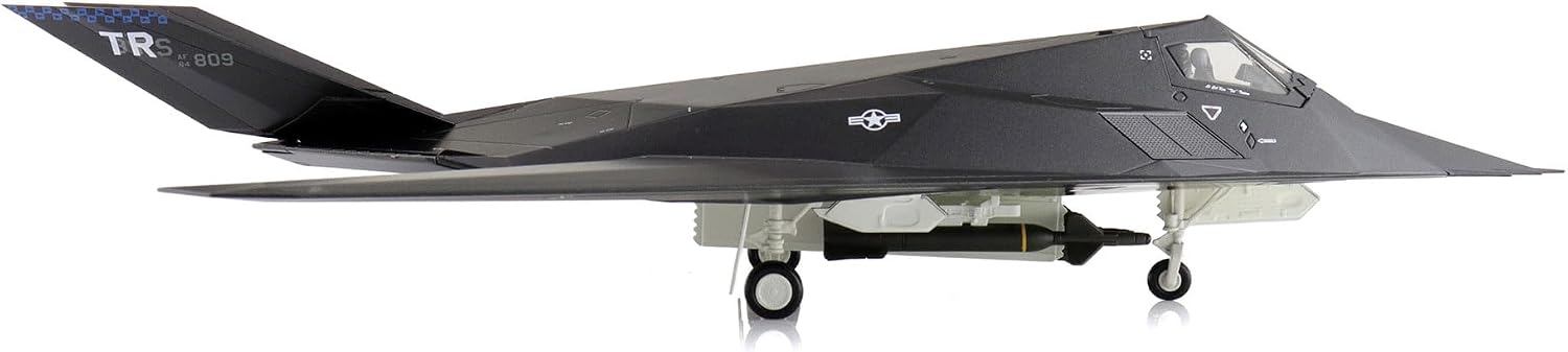 Hobby Master | 1:72 Scale Diecast Military Aircraft Replica | F-117A Nighthawk 84-0809, USAF, 2022 (w/Extra 2 x B57 & B61 Bombs) | Model HA5813