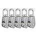 Aexit M25 304 Material Handling Stainless Steel Single Wheel Swivel Snatch Pulley Block Snatch Blocks 5 Pcs