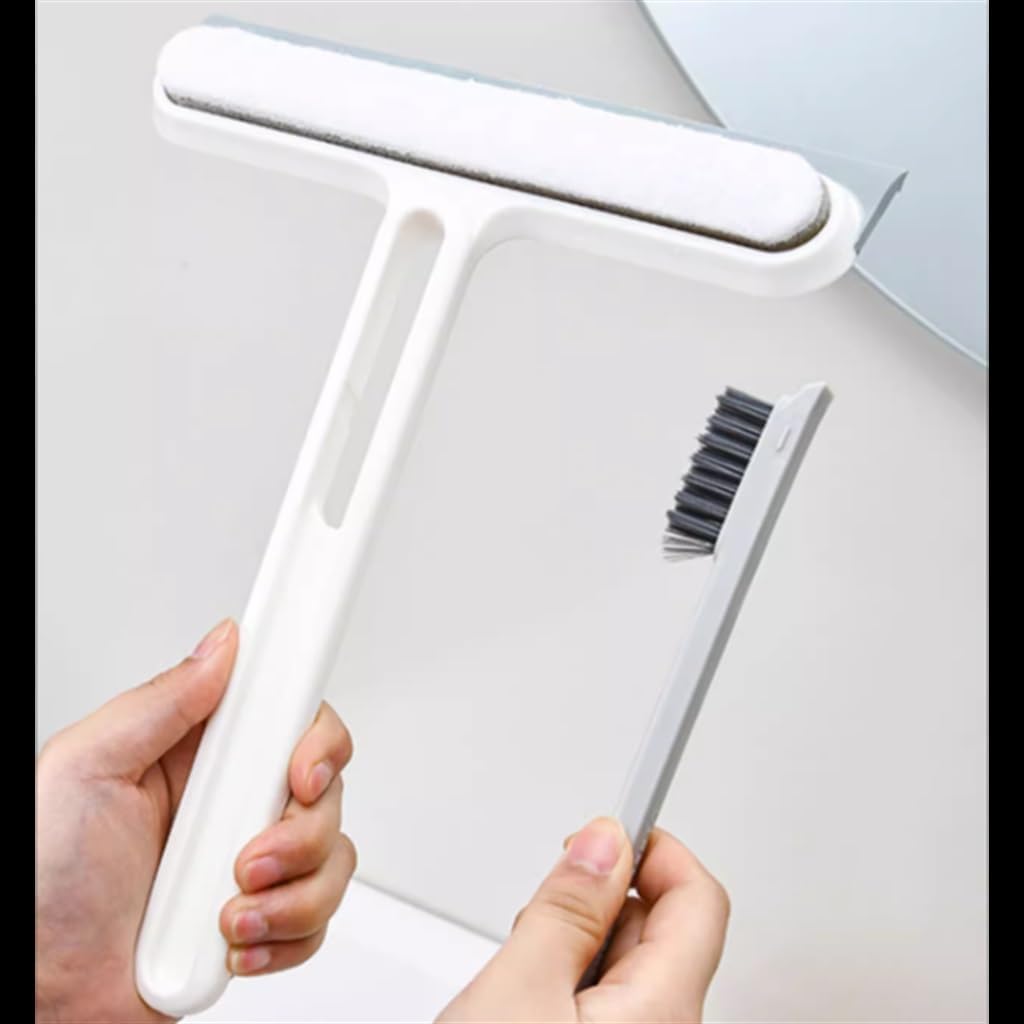 Glass Wiper Multifunctional Double-Sided Bathroom Floor Screen Window Cleaning Brush Tool
