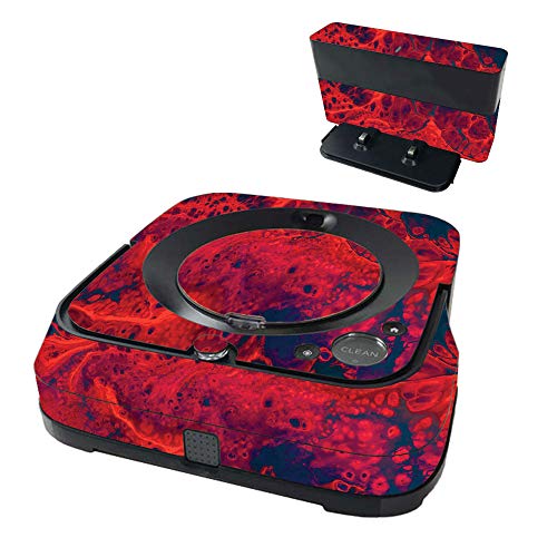 MightySkins Skin Compatible with iRobot Braava Jet m6 - Fiery Flow |, Durable, and Unique Vinyl Decal wrap Cover | Easy to Apply and Change Styles | Made in The USA
