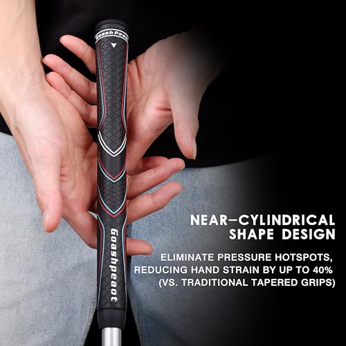Goashpeaot Polyurethane Golf Grips Pack of 13 with Regripping Kit,Advanced Texture Control Non-slip for All-Weather Conditions Golf Club Grips,Comfortable Tackiness Feel Golf Grips for Men