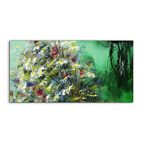 Décoration murale art abstraction flowers image sur verre