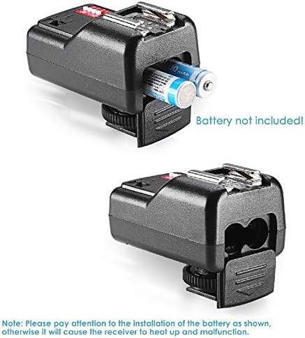 Neewer 16 Channel Wireless Remote FM Flash Speedlite Radio Trigger with 2.5mm PC Receiver for Flash Units with Universal Hot Shoe
