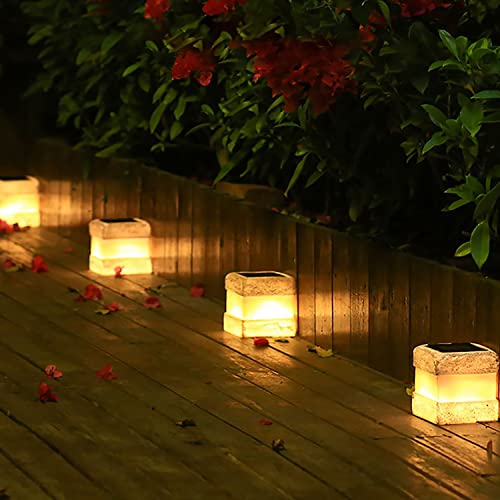 2 Pack Solar Rock Lights Outdoor - Solar Powered Landscape Ground Fake Rocks Light Waterproof With Warm Led Lights For Table Patio Yard Garden Pathway Walkway Decor(Grey) #TOP5