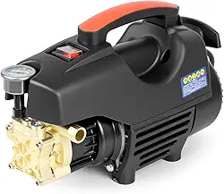 Lavadora de Alta Pressão, 350L/h, 1880PSI, 2400W, 110V, Lava Jato de Alta Pressão com Jato em Leque e Concentrado e Modo Bolha, Lavadora Alta Pressão, Fato de Agua Alta Pressão