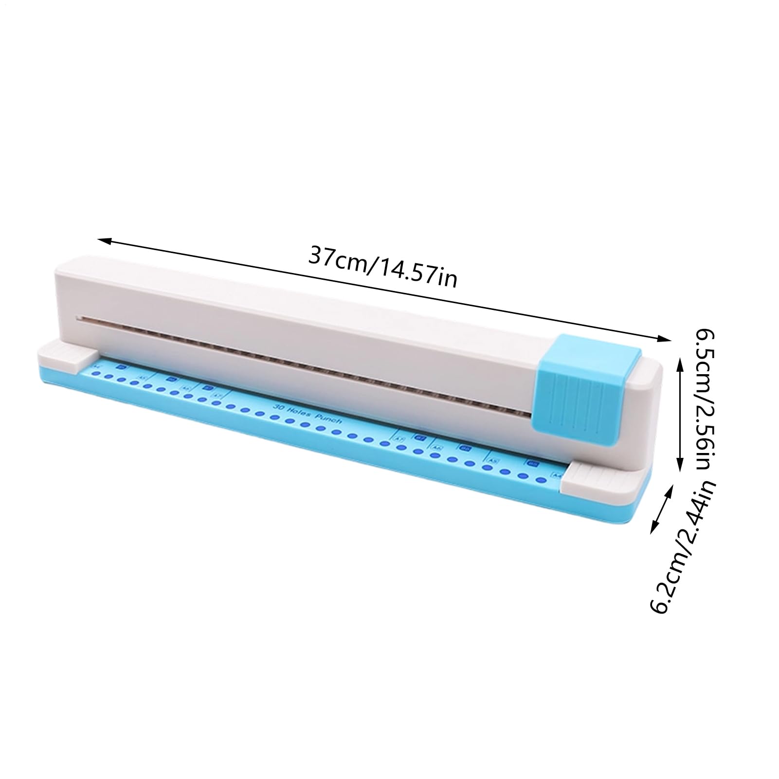 Perforator do papieru - Artykuły papiernicze rękodzielnicze na 5 arkuszy - Dziurkacz do luźnych kartek - Dla szkoły, domu, biura, notesów, dzienników, uczniów i studentów, dziewcząt,