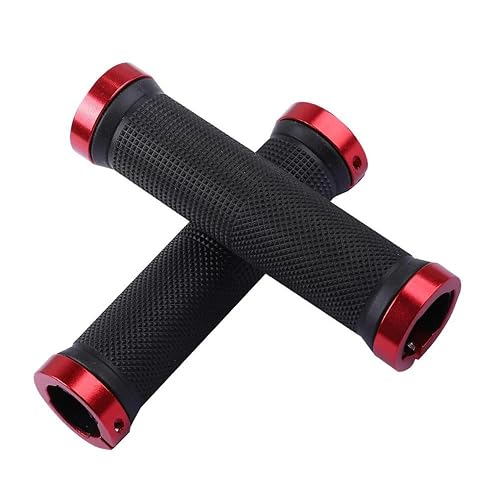 COZYCOOL Cycling Lock-on Anti-Slip Bicycle Handle Grips (Red)