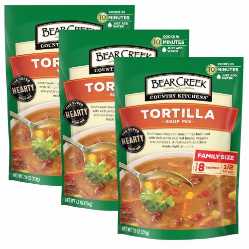 Bear Creek Soup Mix, Tortilla, 7.9 Ounce (Pack of 3)