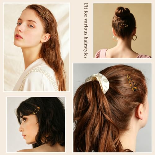 Pinzas para cabello estilo carey 20 piezas AMCAMI miniatura 5