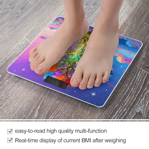 Báscula digital de baño Colorful Sky Life Tree miniatura 5