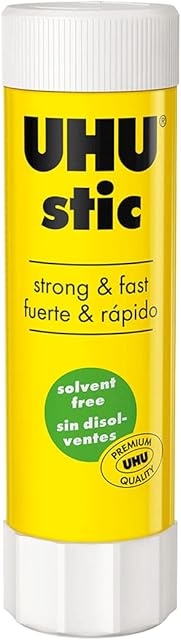 UHU Solvent Free Glue Stick Blister White, Black, 40 g