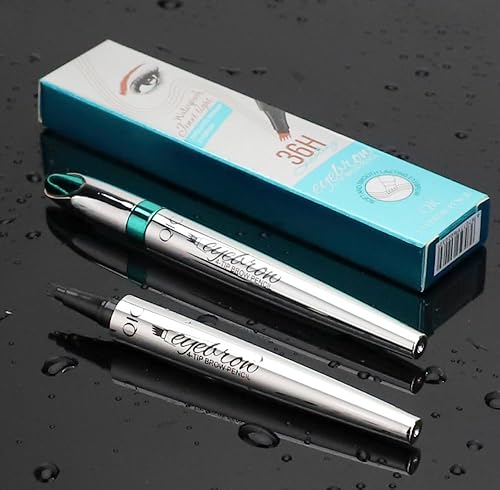 Miniatura 6 de Lápiz de tinte para cejas con trazos similares al cabello, Mimics - Marcador de microrelleno líquido de cejas natural, maquillaje de ojos por