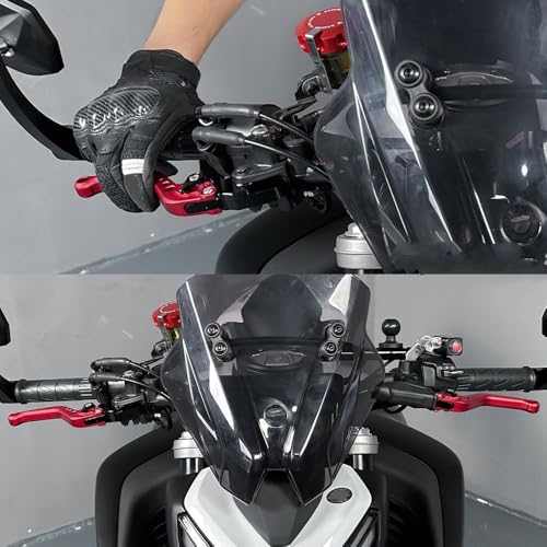 Leviers de commande CFMOTO 450NK rouge anodisé