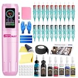 Samonay Wireless Tattoo Kit, Tattoo Gun Kit For Beginners Complete Set
