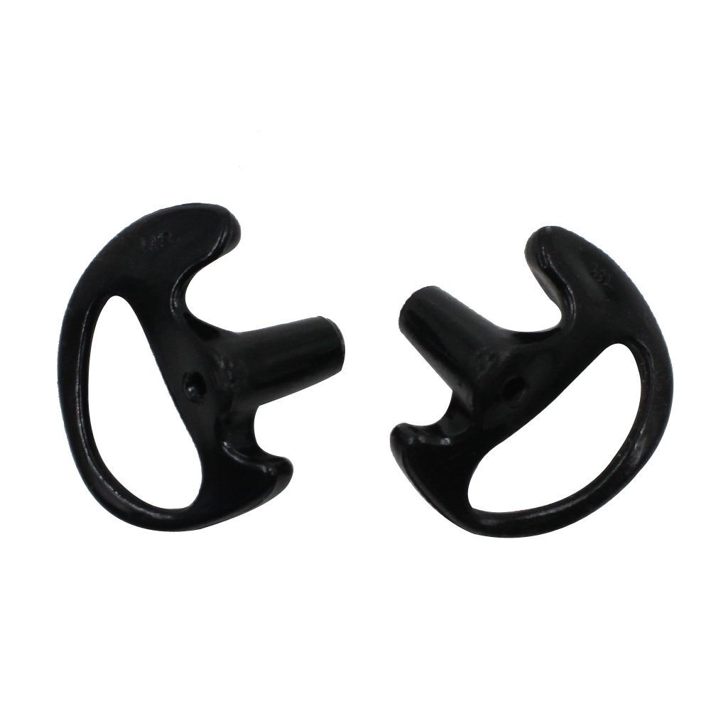 AOER 2 Pack Black Right Medium Semi Custom Flexible Open Ear Insert Ear MoldMedium