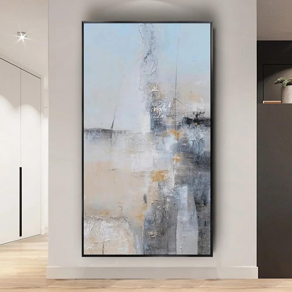 LTjiajuypd Canvas Prints Poster Grey Silver Art Painting Decor Wall Picture For Home Living Room(30x60cm)