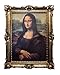 Produktbild Made in Italy Mona Lisa Bild mit Barock Rahmen Wandbild von Leonardo da Vinci 70x90cm Kunstdrucke Gemälde Retro Repro Antik für Home Büro Praxis Café 58B