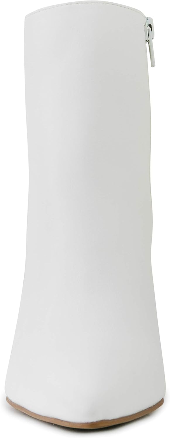 Sugar Women's Winter Chelsea Booties - Chunky High Heel, Pointed Toe, Fashion Ankle Boots-Evvie