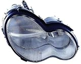  Mercedes Clase C W203 2000 > 2005 lente forrada para faros delanteros derecha no Coupe