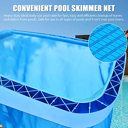 Ancinho de folhas para remoção de rede com escumadeira de piscina com bolsa profunda Ferramenta de l