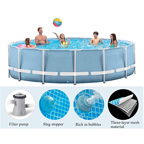 swimming pool Round Frame Above Ground Pool Set Model Pond Family Filter Pump Metal Frame Structure Pool